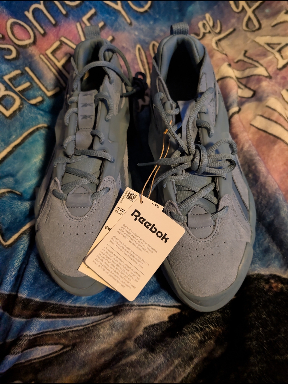 Reebok Kids' Classic Club C Suede Sneakers - Light Blue